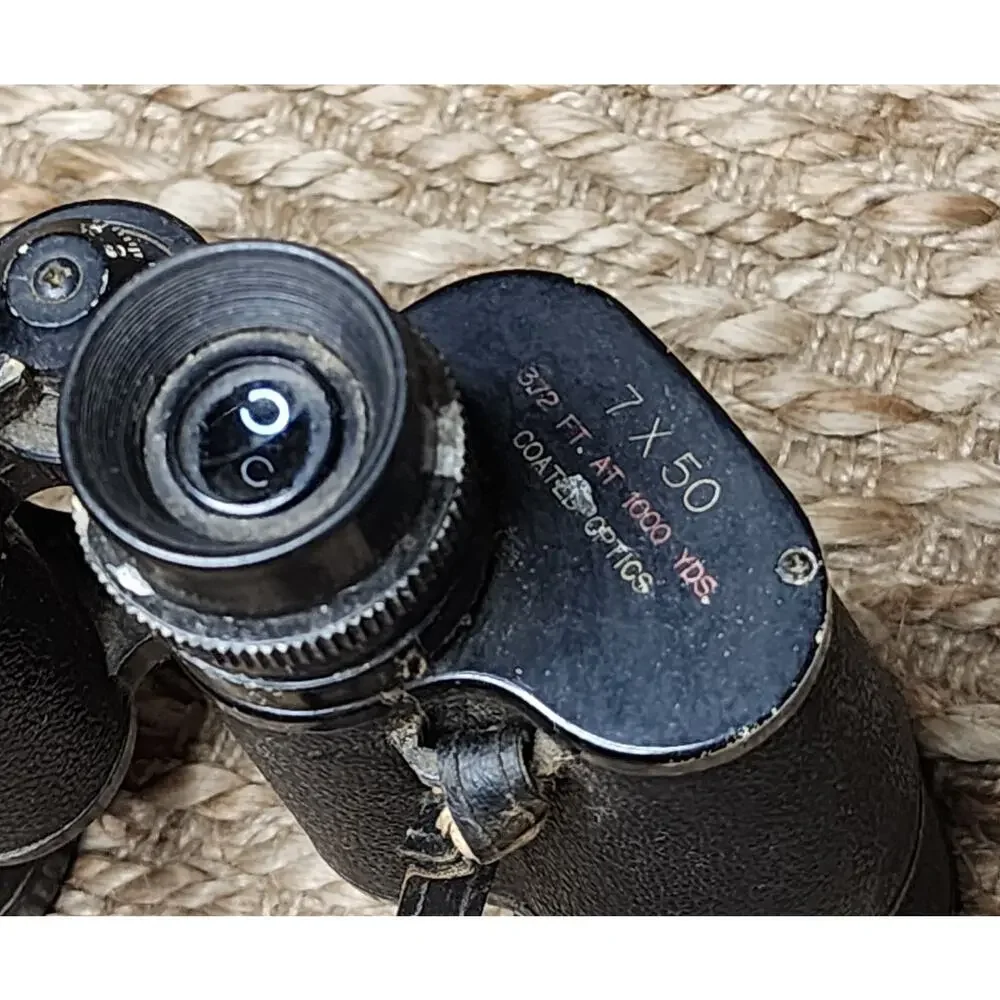 Vintage Stellar Famous Precision 7X50 Binoculars Coated Optics
